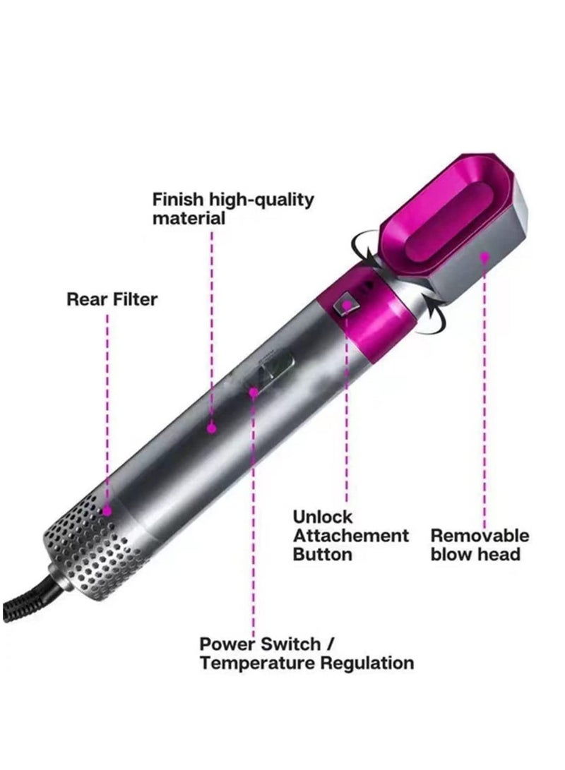 5 in1 Hot Air Brush, One-Step Hair Styling Tools Electric Hair Hot Brush, Muti-Styler for Straightener, Curling Drying - Image 4