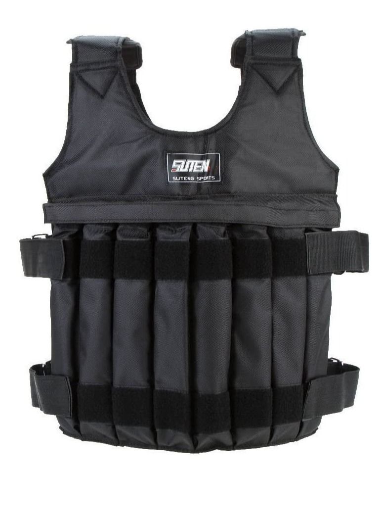 Suten Weighted Vest For Boxing Training Equipment Adjustable Exercise Black Jacket - Image 1