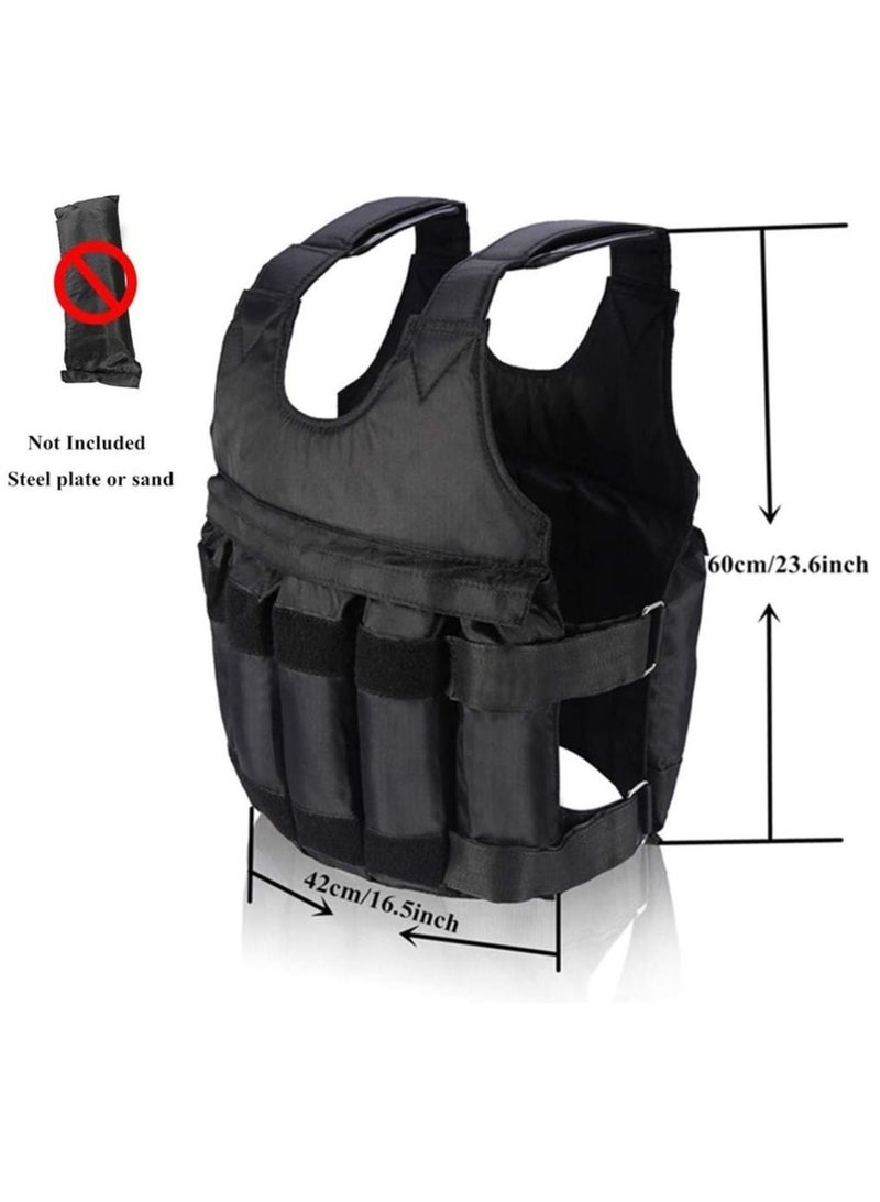 Suten Weighted Vest For Boxing Training Equipment Adjustable Exercise Black Jacket - Image 3