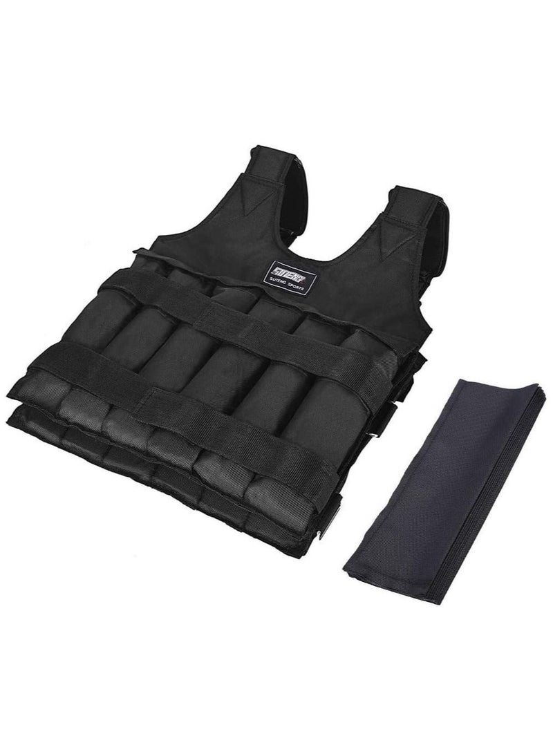 Suten Weighted Vest For Boxing Training Equipment Adjustable Exercise Black Jacket - Image 5