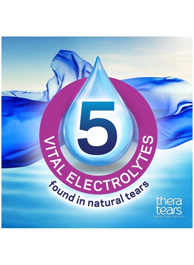 TheraTears Dry Eye Therapy Lubricating Eye Drops for Dry Eyes, 1 fl oz bottle Twin Pack, (2 x 30mL Bottles) - Image 3