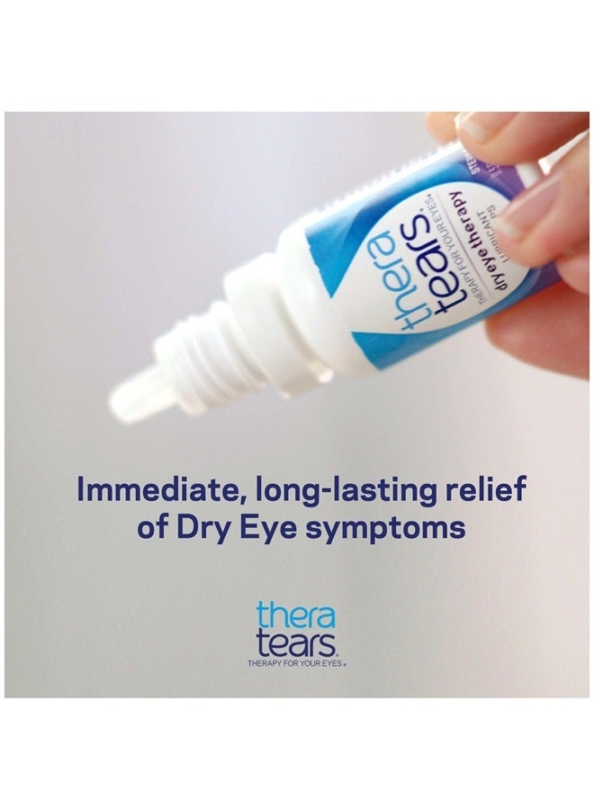 TheraTears Dry Eye Therapy Lubricating Eye Drops for Dry Eyes, 1 fl oz bottle Twin Pack, (2 x 30mL Bottles) - Image 5