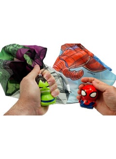 Ja-Ru Marvel Avengers & Spiderman Parachute Toy Squishy Foam Ball Figure (3 Units Assorted) Superhero Stress Ball Toys For Kids & Adults. Fidget Toy Relief Slow Rise Squeeze Fidget Toys. Abc68293S  - Image 3
