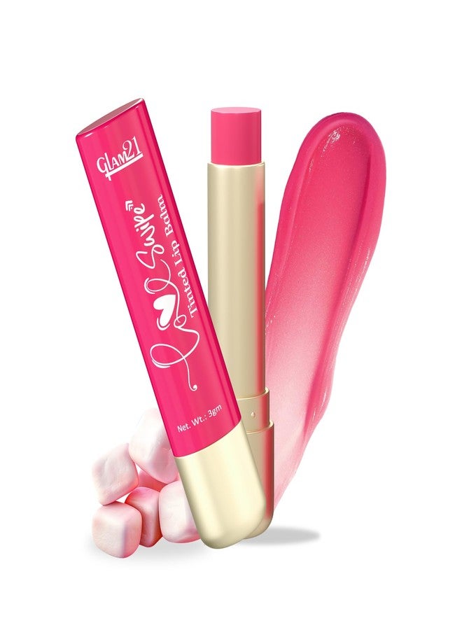 Glam 21 Glam21 Love Swipe Tinted Lip Balm | Lip Care with Vitamin C, Hyaluronic Acid, Ceramide & SPF 30 | Hydrates, Protects & Nourishes for Soft, Radiant Lips All Day | 3gm (Pink Marshmallow) - Image 1