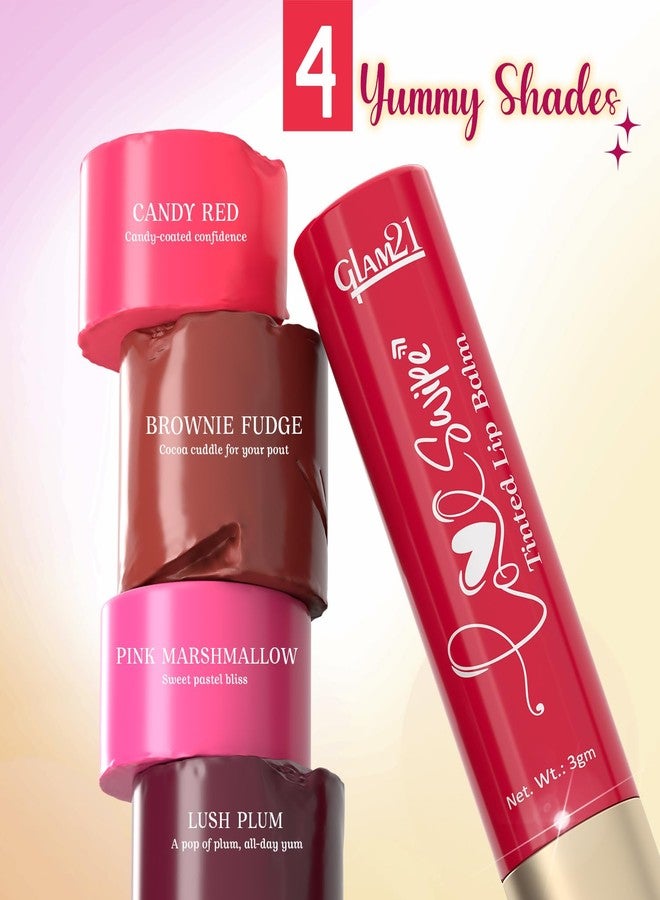 Glam 21 Glam21 Love Swipe Tinted Lip Balm | Lip Care with Vitamin C, Hyaluronic Acid, Ceramide & SPF 30 | Hydrates, Protects & Nourishes for Soft, Radiant Lips All Day | 3gm (Pink Marshmallow) - Image 5
