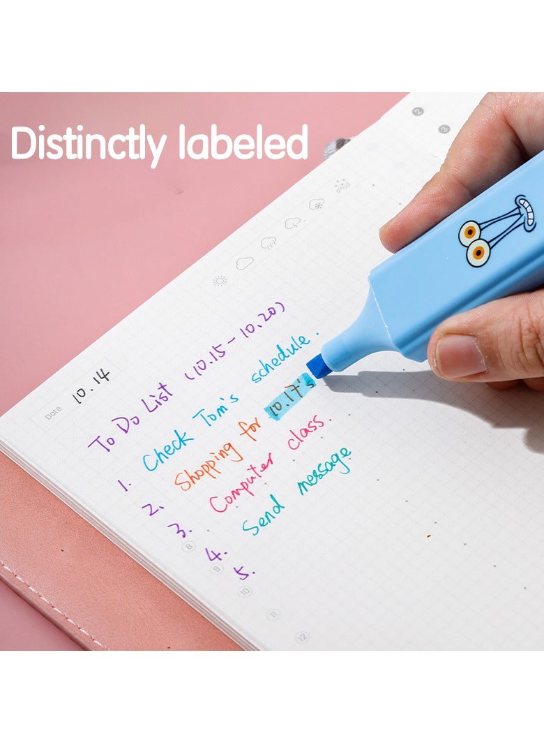 ديلي أقلام تمييز سبونج بوب EU375 برأس 1–5مم، 6 ألوان – مثالية لجلسات الدراسة الممتعة - Image 4