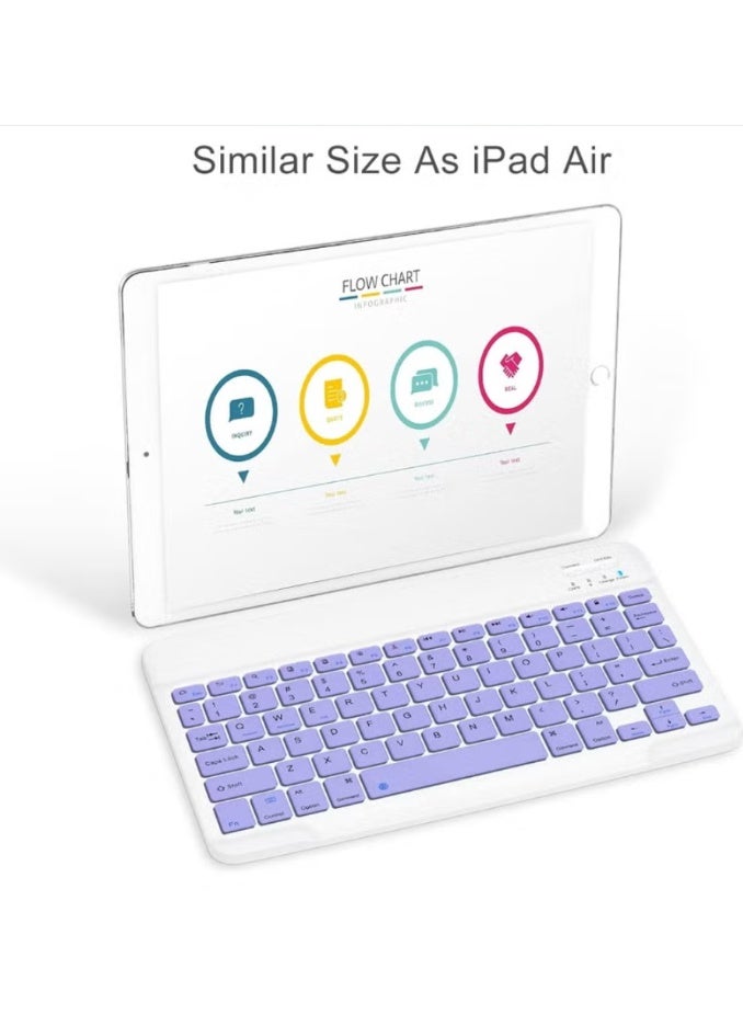 LIVVY Rechargeable Bluetooth Keyboard and Mouse Combo, Ultra-Slim Portable Wireless Arabic/English Keyboard with Mouse, Compact Keyboard Mouse Set for Android, Windows, Tablet, Laptop, Cell Phone - Image 2
