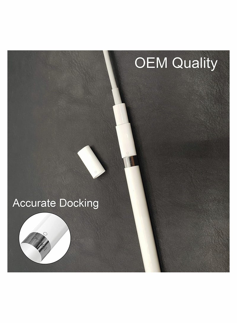 Magnetic Replacement Cap for Apple Pencil - Compatible with Apple iPad Pro 10.5 inch, 12.9 inch, 9.7 inch - iPencil Accessory in White - Image 5