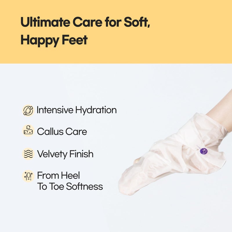 Epielle Epielle Hydrating Foot Masks (Socks 6pk) for foot cracked and dry heel to toe and callus Spa Masks - Shea butter + Jojoba Oil + Vitamin E Moisturize, Mothers Day GIfts - Image 3