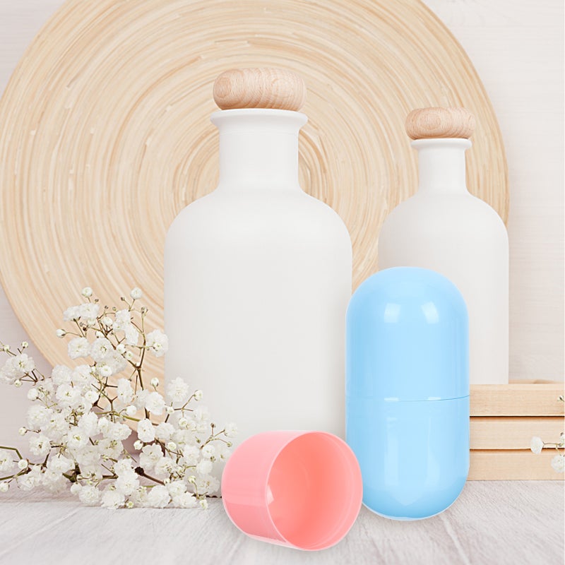 6Pcs Party Capsule Cylindrical Twisted Eggshell Capsule Boxes Eggs Boxes - Image 1