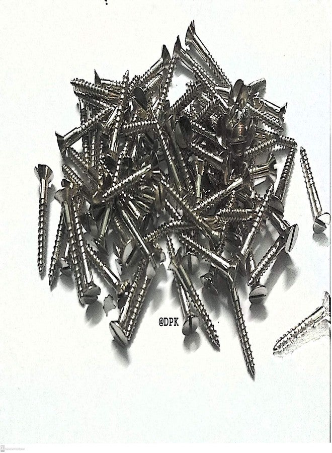 DPK Hardware Quality Stainless Steel Shaved Head Screw for Woods 30 X 7 mm Pack of 100 - Image 2