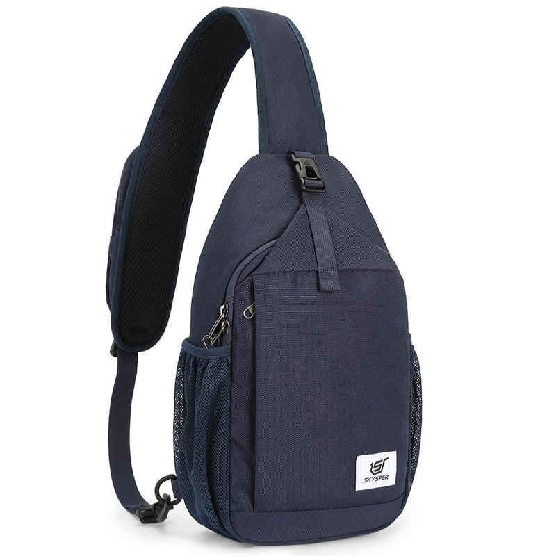 SKYSPER Sling Bag RFID Cross Body Bag Recycled Crossbody Backpack Travel Daypack(Blue) - Image 1