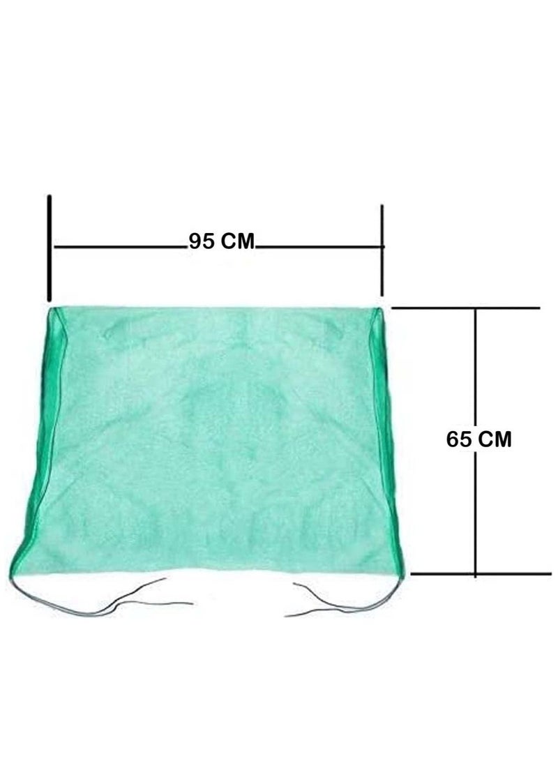 راكو غطاء شبكي للتمور 65x95 سم بحبل أسود قوي ، كيس نخيل التمر / كيس كاجور ، مناسب لحماية التمور على الشجرة. حزمة من 50 - Image 2