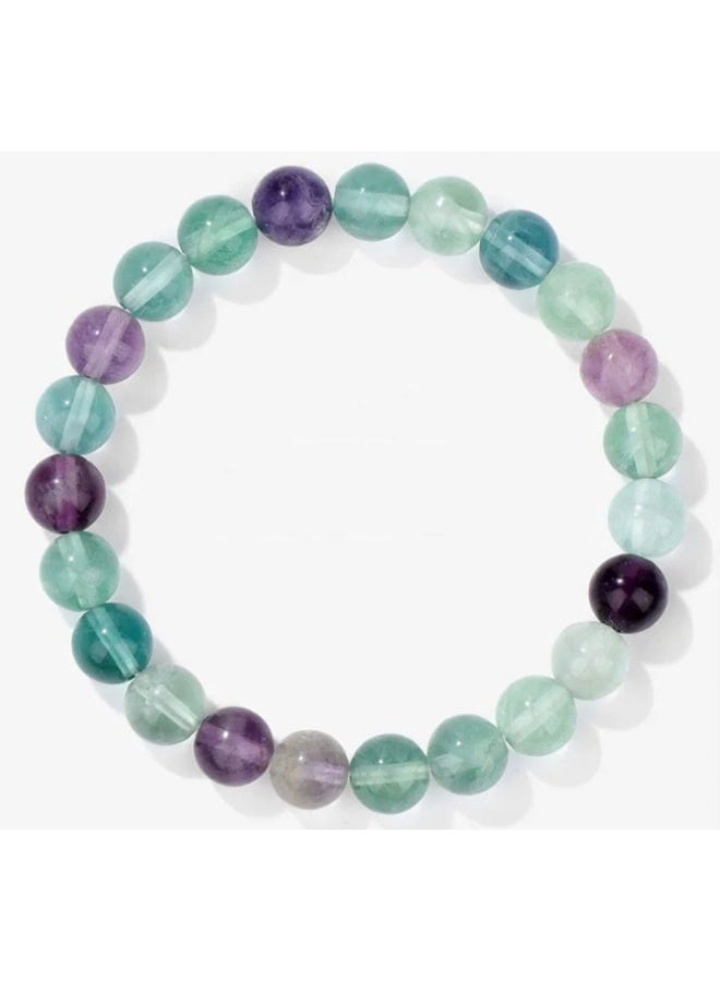 Natural Stones Yoga Bracelet Stress Relief Crystal Healing Beaded Bracelets 8mm Mantra Stretchy Handmade Bracelets Inspirational Gifts with Message Card - Image 2