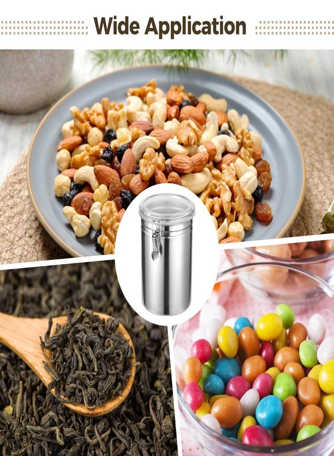COSYOO 3 PCS Stainless Steel Canister Set, 62 oz Airtight Metal Kitchen Food Storage Containers with Clear Clamp Lids, Coffee Bean Tea Sugar Flour Canister Set for Kitchen Pantry Counter Shelf - Image 5