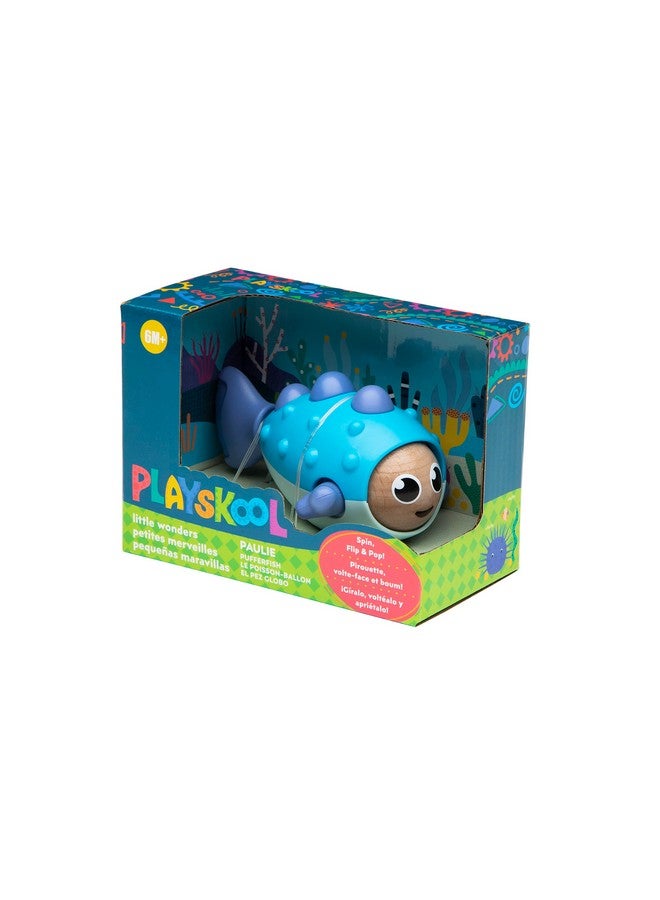 Playskool Little Wonders - Paulie Pufferfish - Tactile Sensory Play Infant Toy - Help Develop Fine Motor Skills - Ages 6 Months and Up - Image 1