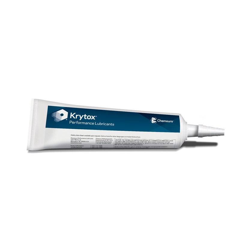 Krytox كريتوكس من كيمورز GPL 207 شحم، PFPE / PTFE نقي، 8 أونصة أنبوب (D12340500) - Image 1