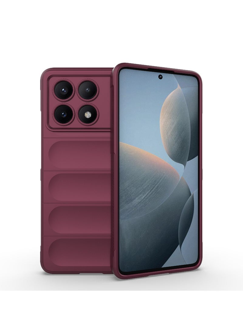 جراب موبايل ماجيك شيلد  سيليكون مضاد للصدمات وحمايه للكاميرا متوافق Poco x6 Pro / Redmi K70E (نبيتي) - Image 1