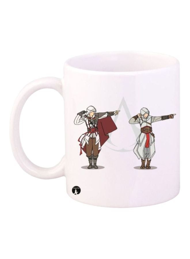 RYN Assassin's Creed Printed Coffee Mug Brown/White/Grey