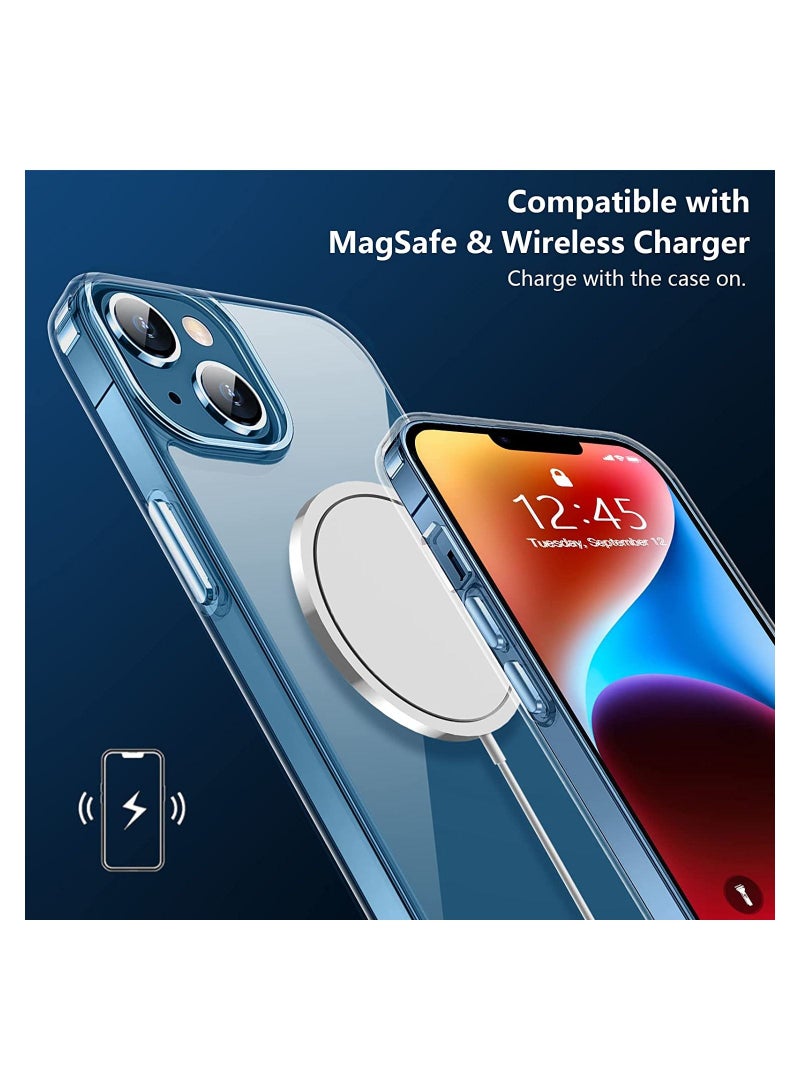 Delivus Iphone 14 clear case Anti Yellowing Anti Drop Anti-scratch Comfortable hold Shock Absorbing (Iphone 14) - Image 3