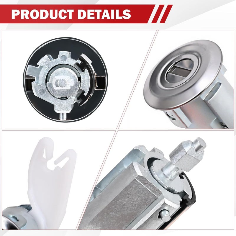 Yikesai Door Lock Cylinder & Ignition Switch w/Keys Compatible with 1990-1995 Ford F150 F250 F350 E150 E250 E350 Bronco Ranger Mercury Grand Marquis - Image 3