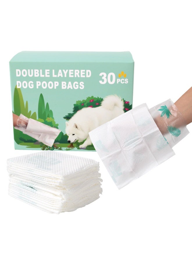 Double Layered Dog Poop Bags 30 Pcs – Leak-Resistant Pet Waste Cleanup Bags - Image 2