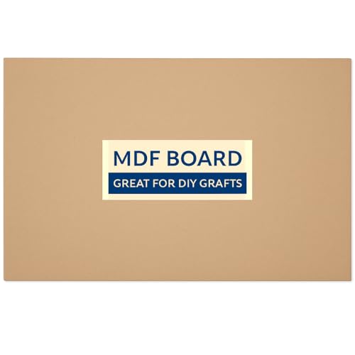 RK Trends 3.4 mm MDF Boards for DIY Art & Crafts,(Pack of 6Pcs) Wood MDF Sheets for Craft Work, Painting, Resin Art, Fluid Art, Decoupage, Mandala Art, Pyrography. (12 Inch x 18 Inch) - Image 1