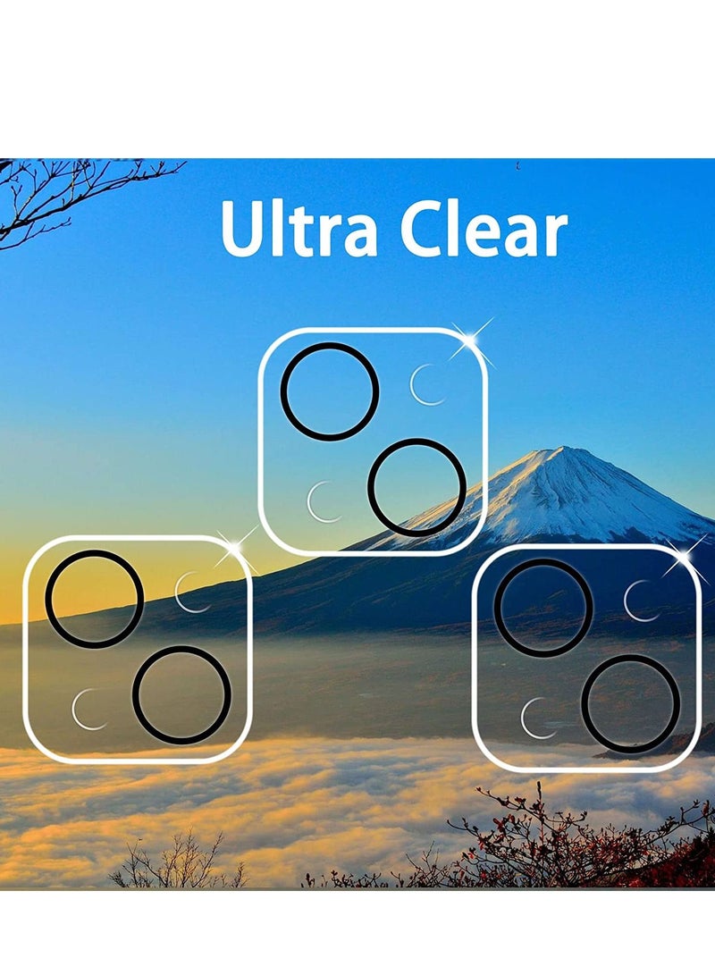 【3 Pack】 Tempered Glass Camera Lens Protector for  iPhone 14 Max 6.7", Ultra HD, 9H Hardness, Anti-Scratch, Case Friendly, Easy to Install [No Affect on Night Shots] - Image 3
