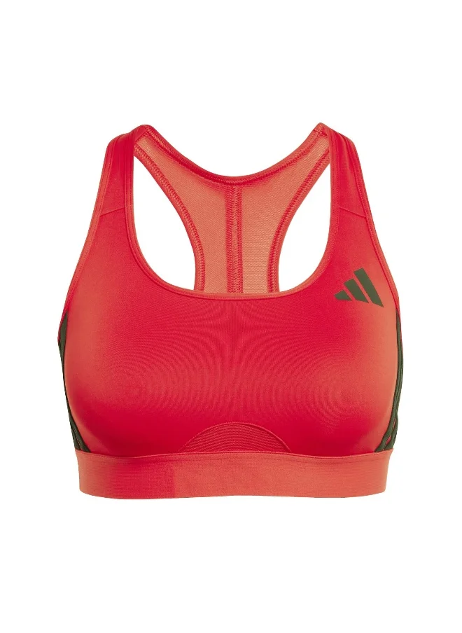 اديداس adidas powerreact train medium support 3-stripes women bra