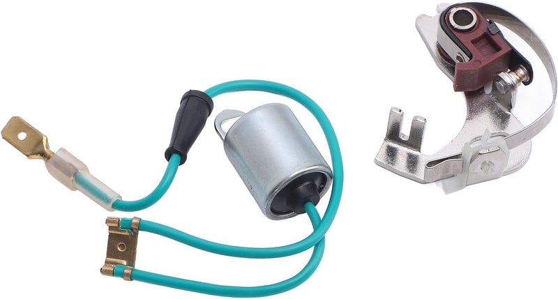 aqxreight Distributor Points and Condenser Set Metal Construction Professional Distributor Points Kit Replacement for 43D 45D 4 6 Cylinder for Enthusiasts Usin and - Image 4