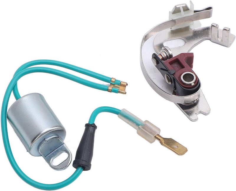 aqxreight Distributor Points and Condenser Set Metal Construction Professional Distributor Points Kit Replacement for 43D 45D 4 6 Cylinder for Enthusiasts Usin and - Image 2