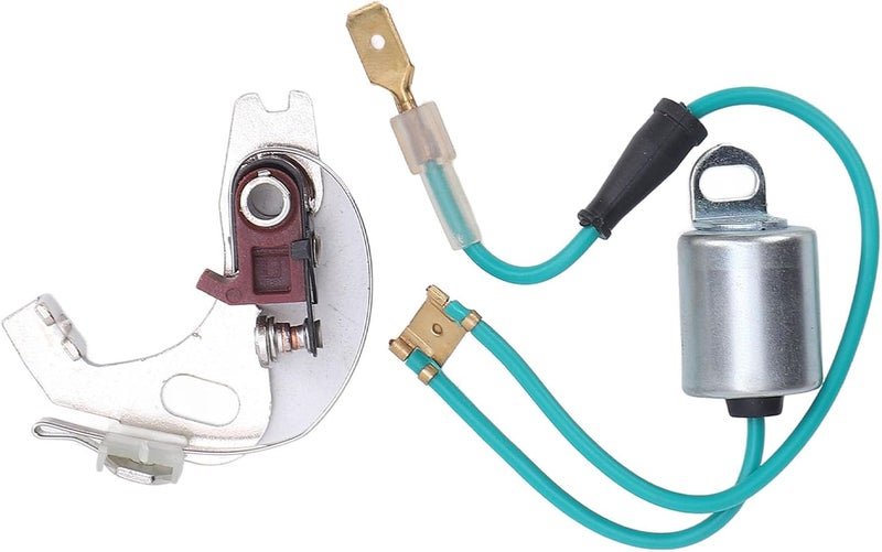 aqxreight Distributor Points and Condenser Set Metal Construction Professional Distributor Points Kit Replacement for 43D 45D 4 6 Cylinder for Enthusiasts Usin and - Image 3
