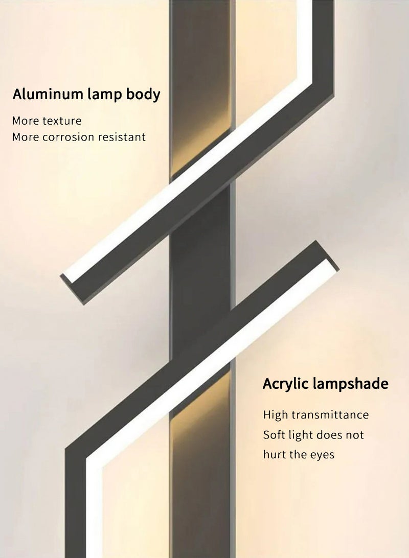 لوبيتيز （ 100 سم ، لون درجة الحرارة ) modern creative strip led wall lamp minimalist bedroom bedside wall scans led lights living room tv sofa background wall lamp - Image 2