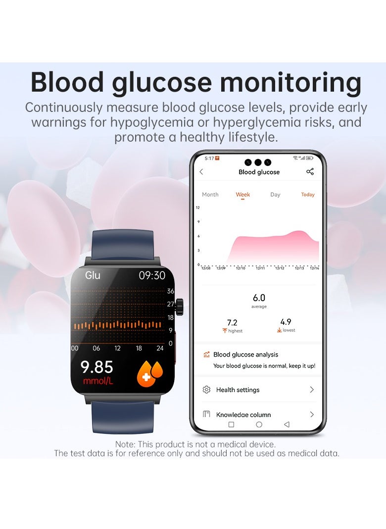 EVEREEN - KS03PRO Smartwatch 1.96 Inch Colour Touch Screen Bluetooth Call ECG HRV Remote Care Android 8.0 Apple 11 250mAh Bluetooth 5.3 - Image 1