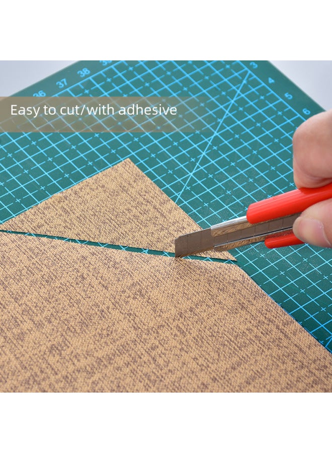 Handmade Diy Wallpaper Materials For Architectural Model Building Sandbox Floor Wall Stickers-Color:Silk Pattern Self-adhesive Wallpaper-sky Blue (1 Sheet)  - Image 5