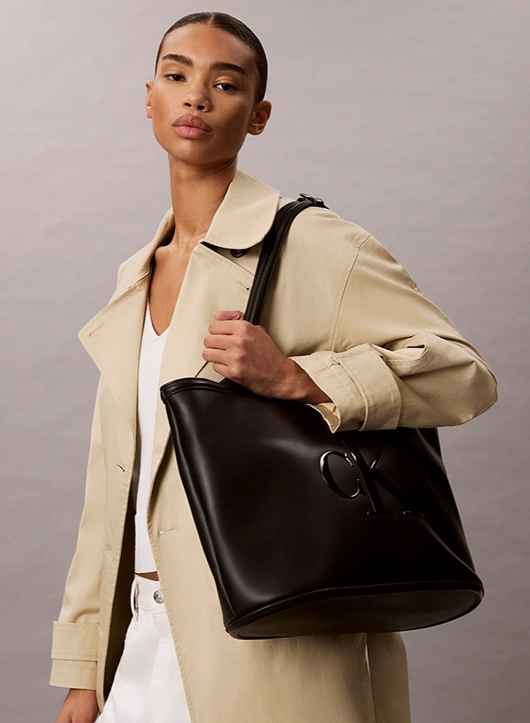 CALVIN KLEIN Contrast Monogram Tote Bag - Image 2
