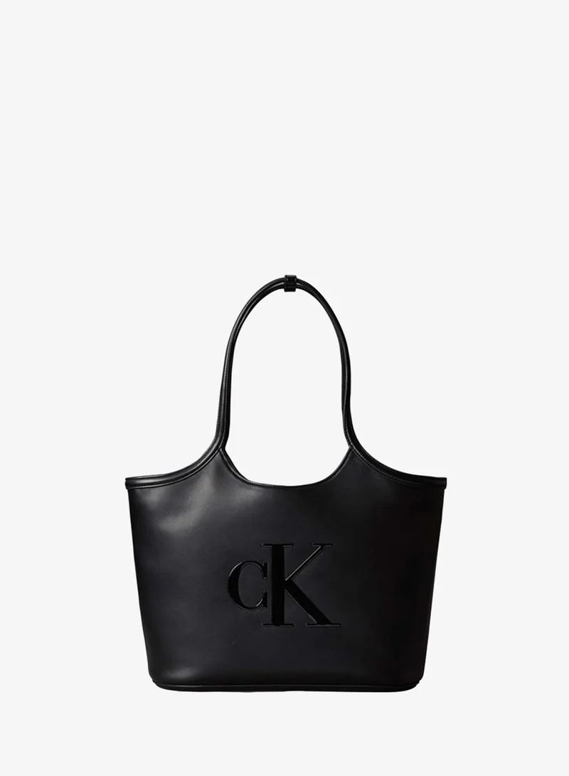 Contrast Monogram Tote Bag
