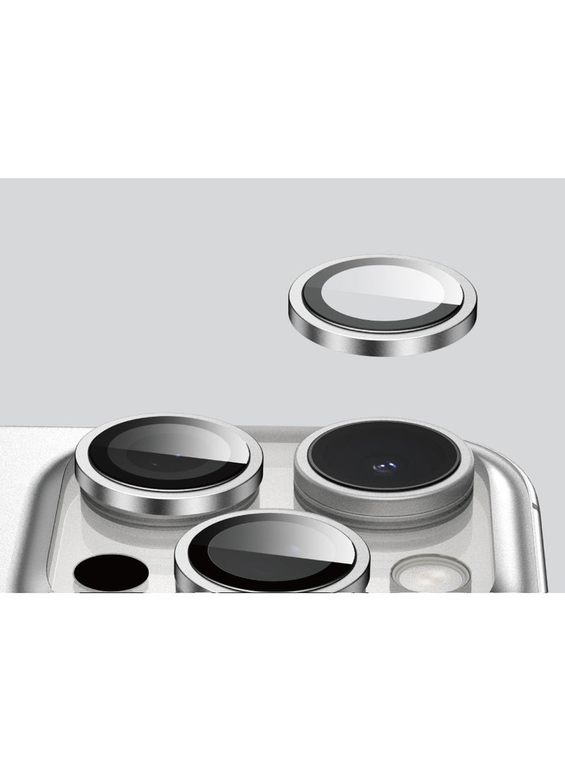 GREEN LION HD Plus Camera Lens for iPhone 16 Pro / 16 ProMax / Anti Fingerprint / Anti Glare Coating / Anti Scratch / Water Resistant / Nano Absorption / Durable Glass / Easy to Install / High Quality / Maximum Protection / Ultra Clear Lenses - Silver - Image 5