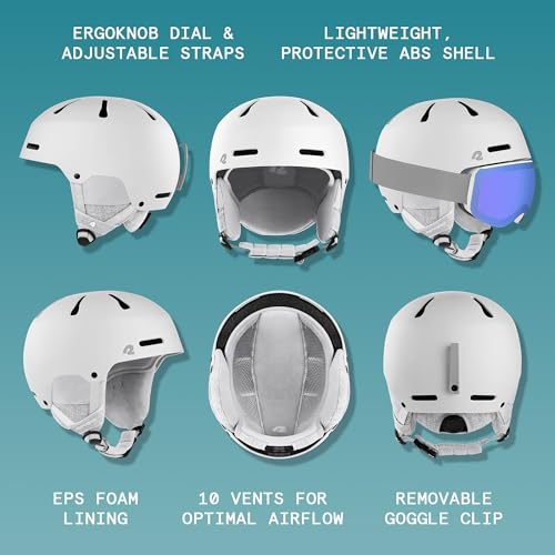 Retrospec Comstock Ski Helmet - Snowboard Helmet for Adults & Youth - Adjustable Fit Snow Helmet with Protective Shell and Breathable Vents for Men, Women, Boys & Girls - Image 2