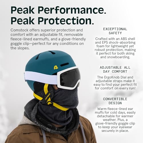 Retrospec Comstock Ski Helmet - Snowboard Helmet for Adults & Youth - Adjustable Fit Snow Helmet with Protective Shell and Breathable Vents for Men, Women, Boys & Girls - Image 3
