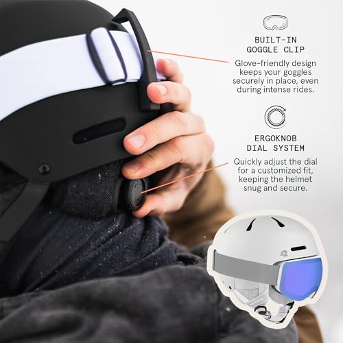 Retrospec Comstock Ski Helmet - Snowboard Helmet for Adults & Youth - Adjustable Fit Snow Helmet with Protective Shell and Breathable Vents for Men, Women, Boys & Girls - Image 4