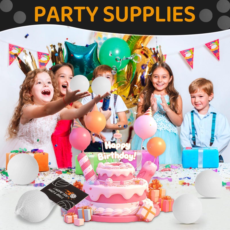 Liyiq 24Pcs Volleyball Party Favors 2.36 Inch Volleyball Stress Balls For Kids Volleyball Birthday Favors Foam Volleyball Birthday Decorations Volleyball Goodie Bag Stuffers - Image 4