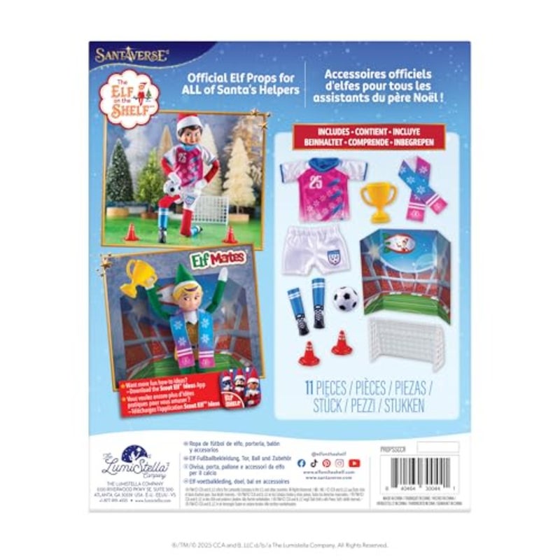 Polar Props North Pole Pitch Kit - 11-in-1 Elf Props and Accessories for Easy Sporty Soccer Elf Scenes - Scout Elf Not Included - Image 2