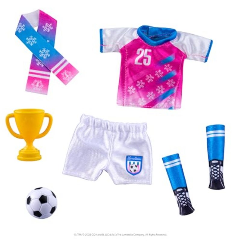 Polar Props North Pole Pitch Kit - 11-in-1 Elf Props and Accessories for Easy Sporty Soccer Elf Scenes - Scout Elf Not Included - Image 3