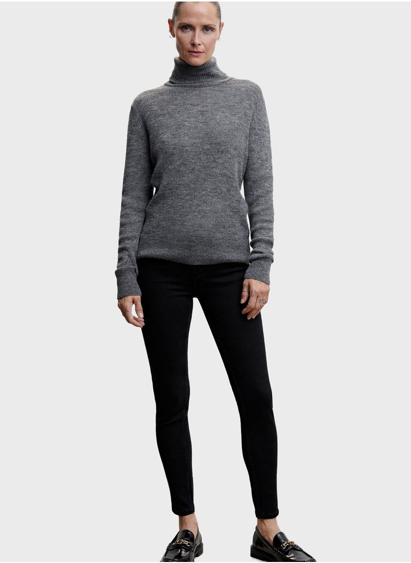 MANGO - High Waist Skinny Jeans - Image 1