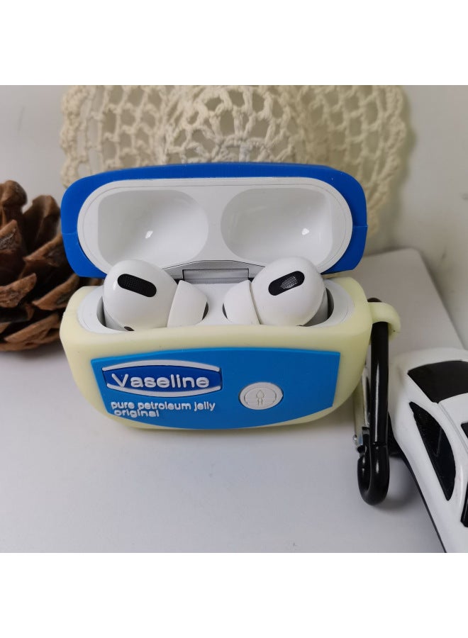 Blue Skin Care Cream FreeBuds Pro3e Bluetooth Headphone Shell 4e Cartoon 5i Protective Cover Se2 Trendy Pencp-Color:Blue Skin Cream + Hook-Model:Universal For Freebuds Pro3/pro4