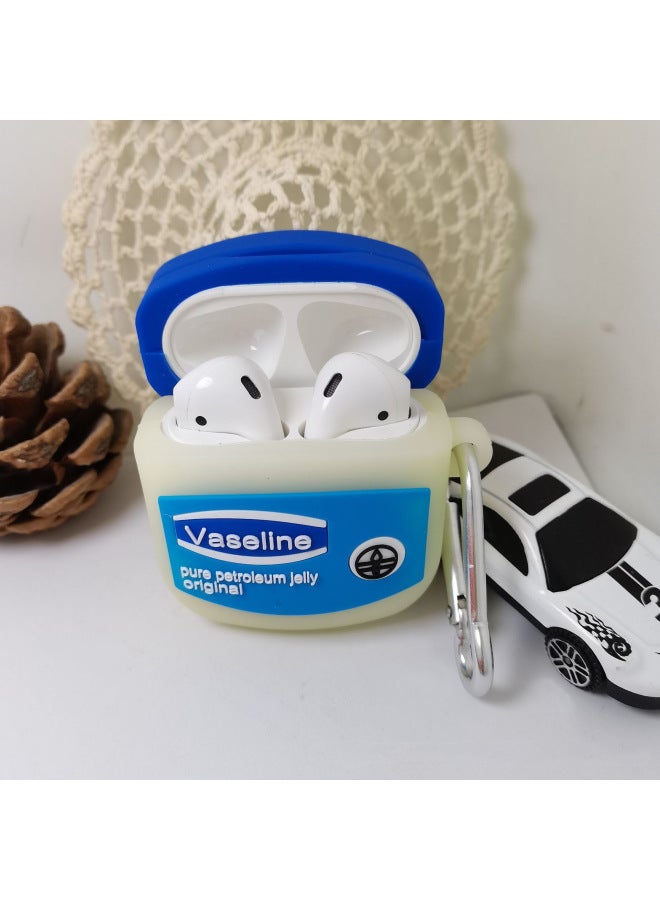 Blue Skin Care Cream FreeBuds Pro3e Bluetooth Headphone Shell 4e Cartoon 5i Protective Cover Se2 Trendy Pencp-Color:Blue Skin Cream + Hook-Model:Universal For Freebuds Pro3/pro4