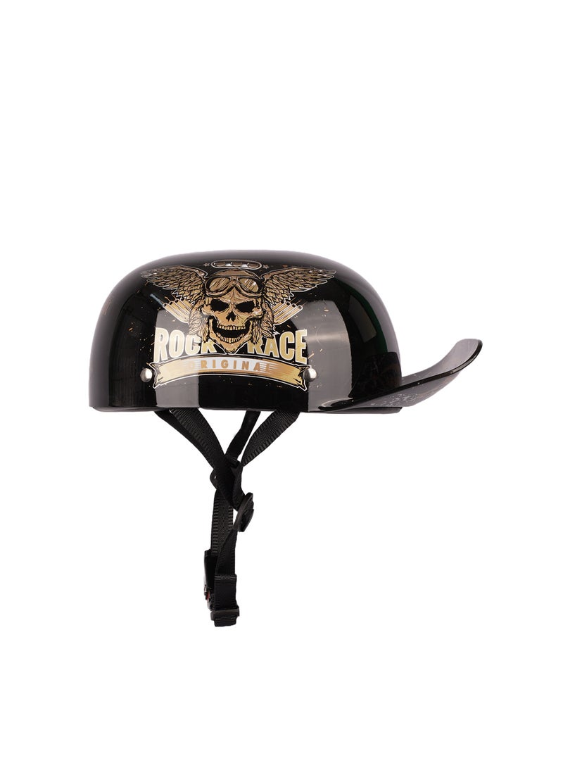 Generic Open Face Baseball Cap Style Motorcycle Half Helmet 835593  - Image 3