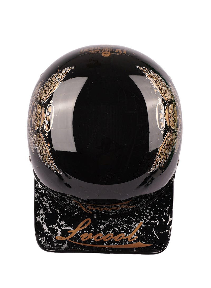 Generic Open Face Baseball Cap Style Motorcycle Half Helmet 835593  - Image 4