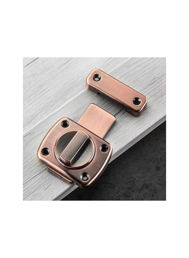 PROMASS Rotate Bolt Latches Hardware,Rotate Barn Door Lock, Rust-Resistant Metal Gate Latch with Screws, Easy to Install Safety Door Slide Lock for Inside Door, Wooden Doo (4Pack Large) - Image 4